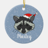 Kerstraap Keramisch Ornament (Voorkant)