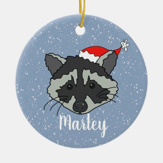 Kerstraap Keramisch Ornament (Voorkant)