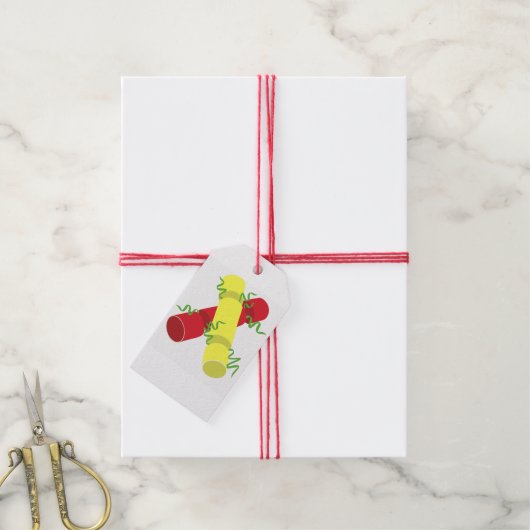 Kerstrackers Cadeaulabel (Met Touw)