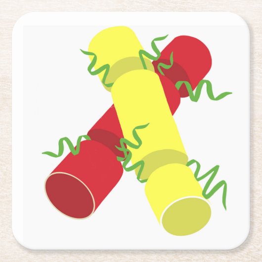 Kerstrackers Kartonnen Onderzetters (Voorkant)