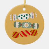 Kerstrackers Keramisch Ornament (Voorkant)