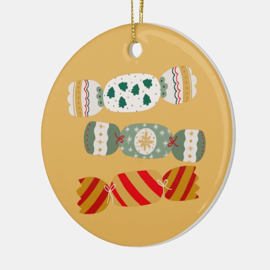 Kerstrackers Keramisch Ornament (Links)