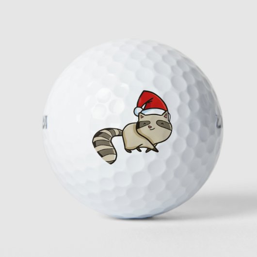 Kerstracoon Golfballen (Voorkant)