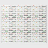 kerstradio zendfrequentie cadeauomslag cadeaupapier (Vlak)