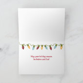 Kerstragdoll Cat Feestdagen Kaart (Binnen)