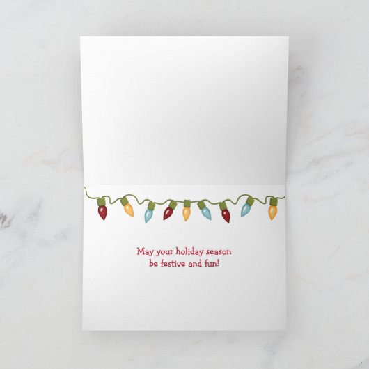 Kerstragdoll Cat Feestdagen Kaart (Binnen)