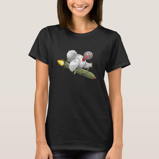Kerstraketkalkoen T-shirt (Voorkant)