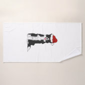kerstrand collie badhanddoek (Badhanddoek)