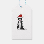 kerstrand collie cadeaulabel (Voorkant)