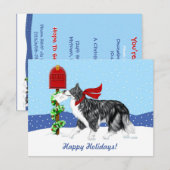 Kerstrand Collie Mail Kaart (Voorkant / Achterkant)