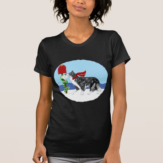 Kerstrand Collie Mail T-shirt (Voorkant)