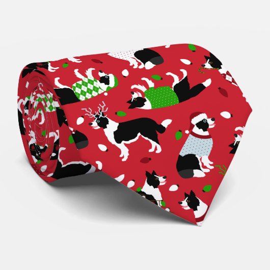 kerstrand collie stropdas (Opgerold)