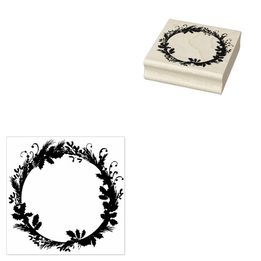 Kerstrand Lijst DIY Journalating scrapbooking Rubberstempel (Gestempeld)