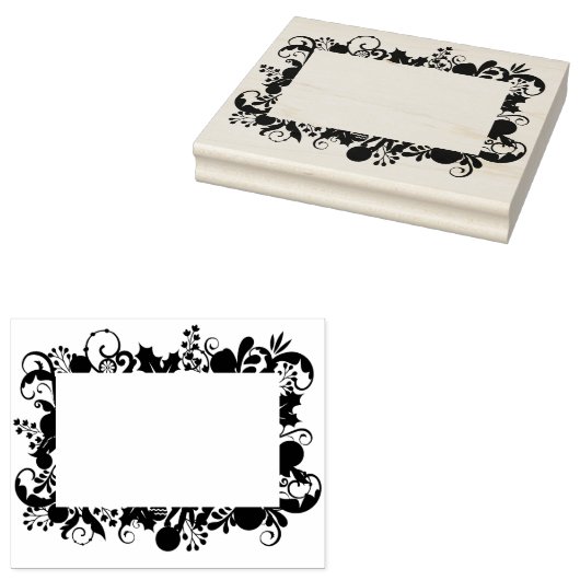 Kerstrand Lijst DIY Journalating scrapbooking Rubberstempel (Gestempeld)