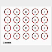 Kerstrapacten Kader Monogram Enveloppe Zegel (Vel)