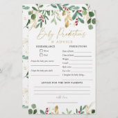 kerstrecensie voor de Baby van de waterverf (Voorkant / Achterkant)