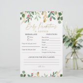 kerstrecensie voor de Baby van de waterverf (Staand voorkant)