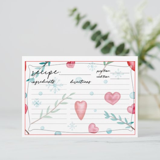 kerstrecept (Staand voorkant)