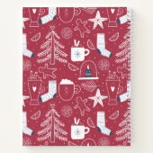 Kerstrecept boek geïllustreerd Cute Pattern (Achterkant)