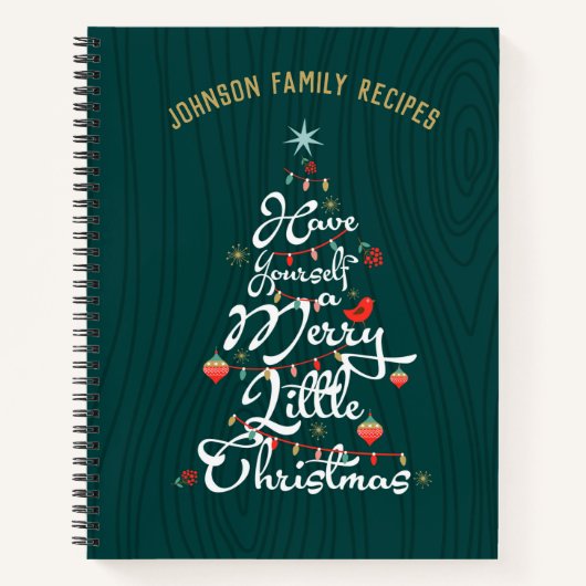 kerstrecept boek organisatieblad kerstboomstructuu (Voorkant)