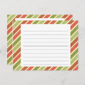 kerstrecept briefkaart (Voorkant / Achterkant)