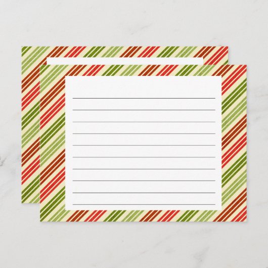 kerstrecept briefkaart (Voorkant / Achterkant)