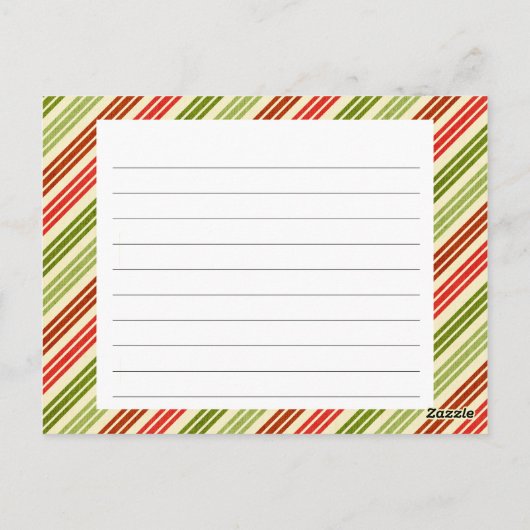 kerstrecept briefkaart (Achterkant)