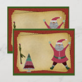 kerstrecept KAART (Voorkant / Achterkant)