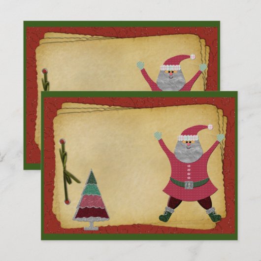  kerstrecept KAART (Voorkant / Achterkant)