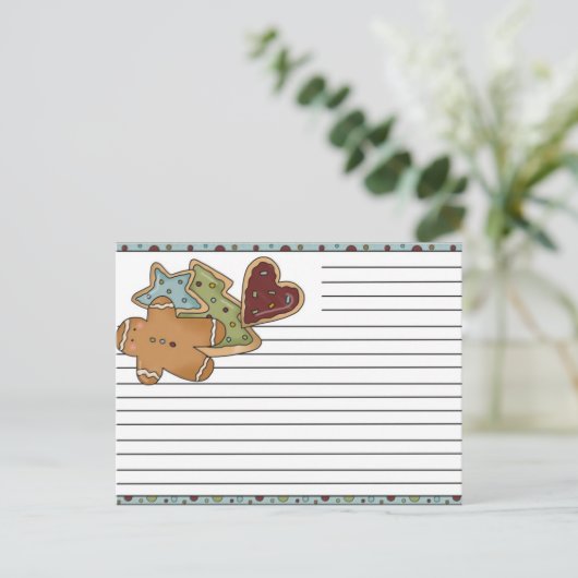 Kerstrecept Kaarten Feestdagenkaart (Staand voorkant)