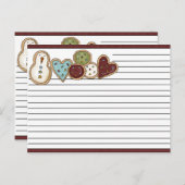 Kerstrecept Kaarten Feestdagenkaart (Voorkant / Achterkant)