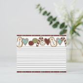 Kerstrecept Kaarten Feestdagenkaart (Staand voorkant)