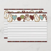 Kerstrecept Kaarten Feestdagenkaart (Voorkant / Achterkant)