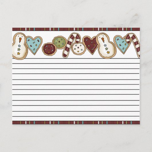 Kerstrecept Kaarten Feestdagenkaart (Voorkant)