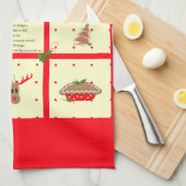 Kerstrecept Keukenhanddoek (Quarter Fold)
