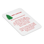 Kerstrecept Magnet Magneet (Rechterzijde)