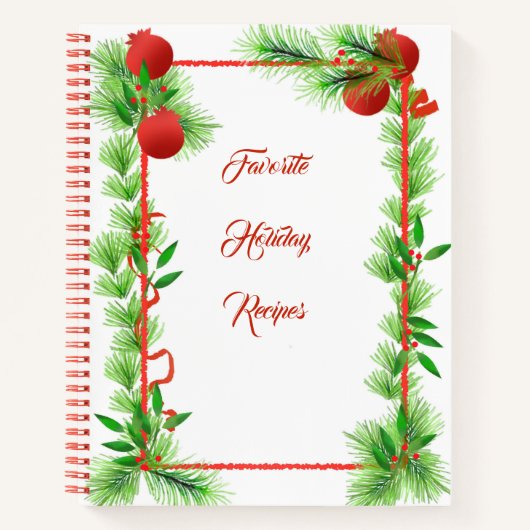 Kerstrecept Notitieboek (Voorkant)