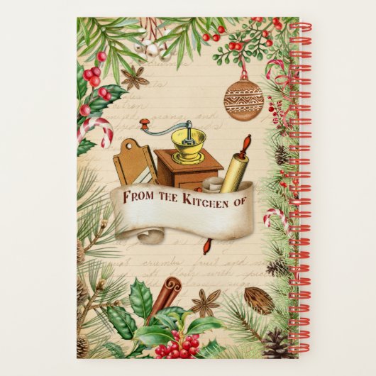 kerstrecept ontbijtkoek Notitieboek (Achterkant)