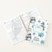 Kerstrecept Snowman Notitieboek (Binnen)
