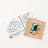 kerstrecept voor cacao en koekjes notitieboek (Binnen)