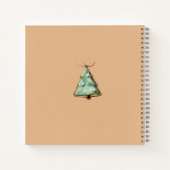 kerstrecept voor cacao en koekjes notitieboek (Achterkant)