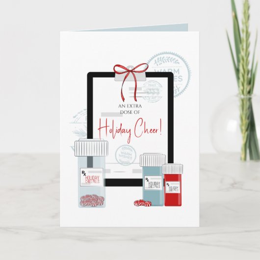 Kerstrecept voor Dosis van Cheer Feestdagen Kaart (Voorkant)