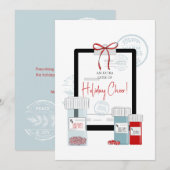 Kerstrecept voor Dosis van Cheer Feestdagenkaart (Voorkant / Achterkant)