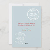 Kerstrecept voor Dosis van Cheer Feestdagenkaart (Achterkant)