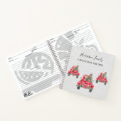 kerstrecept voor Red Truck Notitieboek (Binnen)
