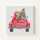 kerstrecept voor Red Truck Notitieboek (Achterkant)