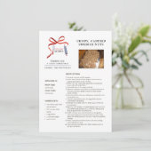 Kerstrecept Zweedse noten kerstkaart (Staand voorkant)