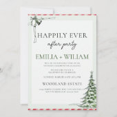 Kerstreceptie na het feest bruiloft Kaart (Voorkant)