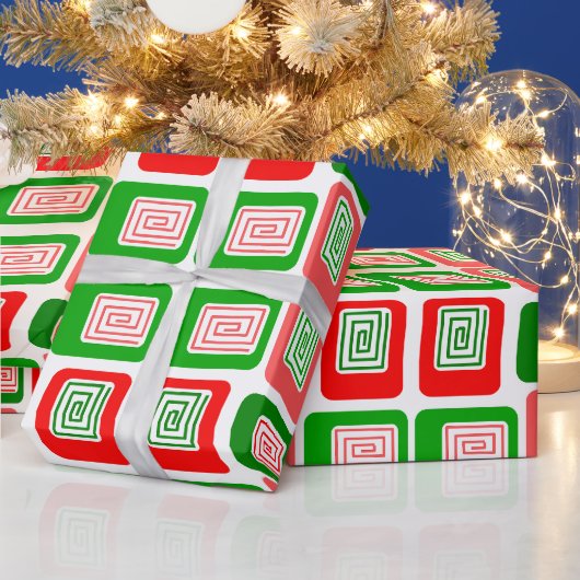 Kerstrechthoeken Cadeaupapier (Feestdagen)