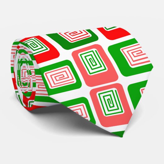 Kerstrechthoeken Stropdas (Opgerold)